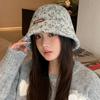 New Bucket Hat Women's Autumn and Winter Fashion Warm Knitted Basin Hat