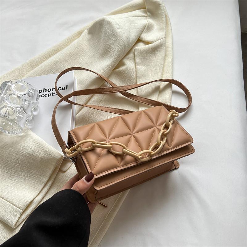 Stylish Minimalist Commuter Quilted Shoulder Bag 2023 Trendy Casual Crossbody Box Bag