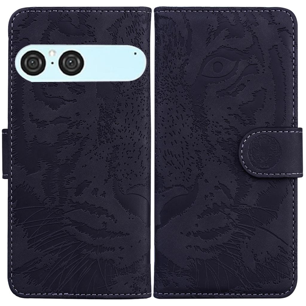 For Sony Xperia 10 VII Case Tiger Imprint Leather Wallet Phone Cover