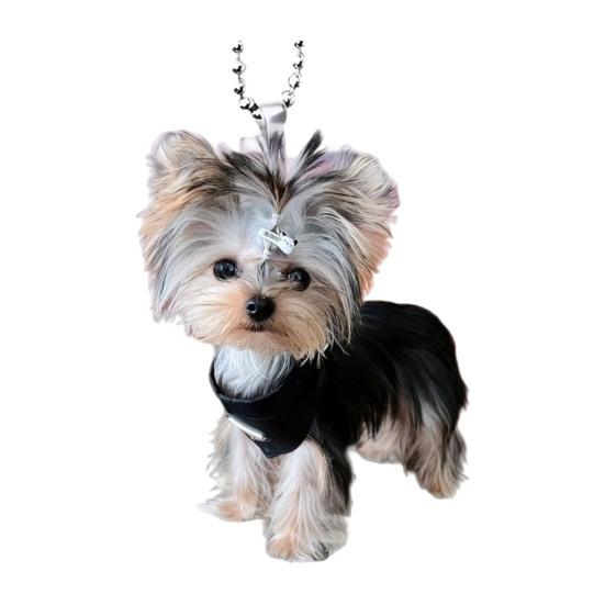 Car Rearview Mirror Pendant Hanging Decoration with Lanyard Easy To Hang Realistic Design Animal Shaped Christmas Tree Ornament