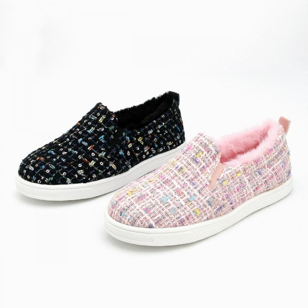 Levisfoot Kids Girls Warm Slip On Cl01