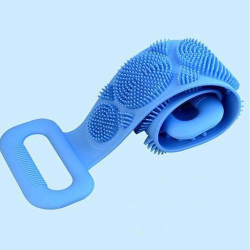 Силиконовое банное полотенце, растирающее спину, отшелушивающее омертвевшую кожу, массажная щетка для тела, щетка для ванны, растирающее полотенце, очиститель для душа WBL