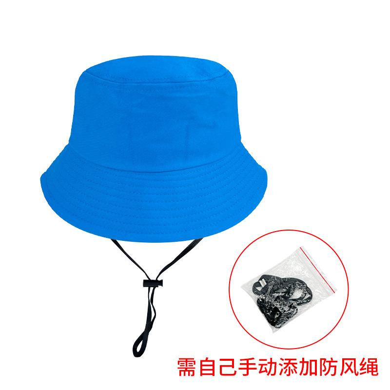 Cotton Fisherman's Hat: Outdoor Hiking Sun Hat, Solid Color Bucket Hat for Boys and Girls