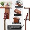 2 шт. многофункциональная настенная вешалка для гитары DIY Kit красное дерево деревянная настенная вешалка держатель для полки
