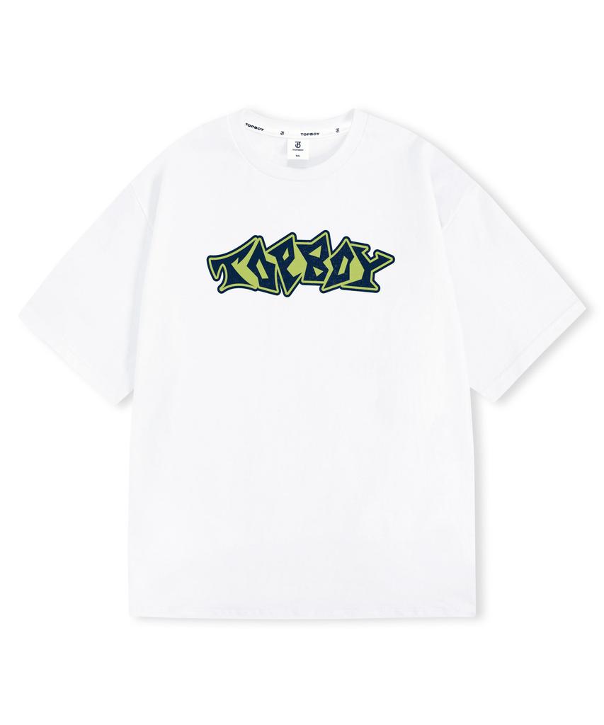 TOPBOY Graffiti Oversized Short Sleeve T-Shirt (Type A)