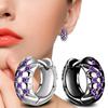 Sace Gems Classic Purple 3A Zircon Earrings for Women Wedding Party Gifts