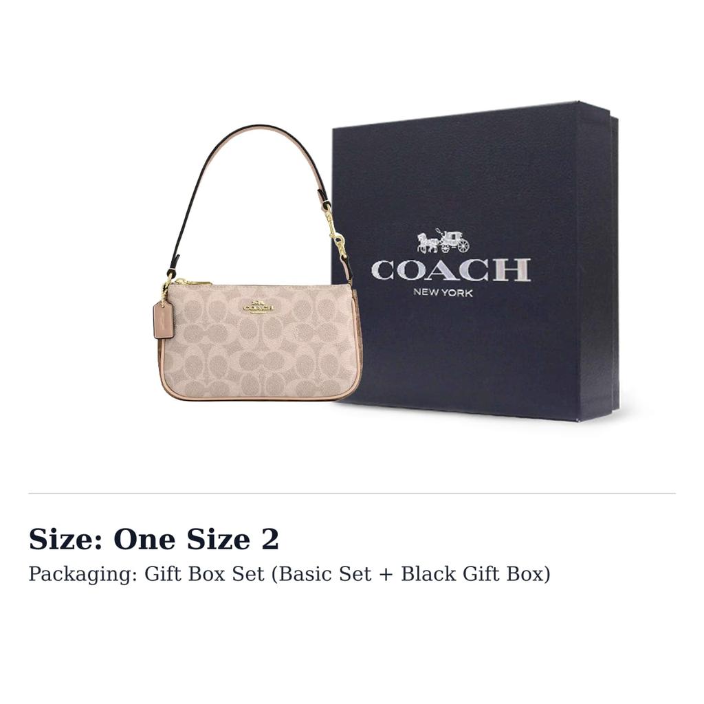 COACH Nolita Coated Canvas Shoulder Bag Small Women's Beige CY236-IMXI9