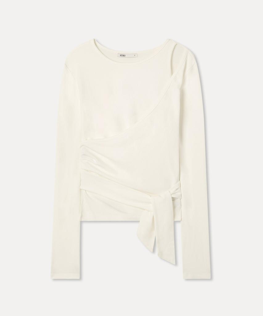 MIXXO Футболка с длинным рукавом с разрезом и запахом Re Lwg32Ss_Miwlwg52Qs