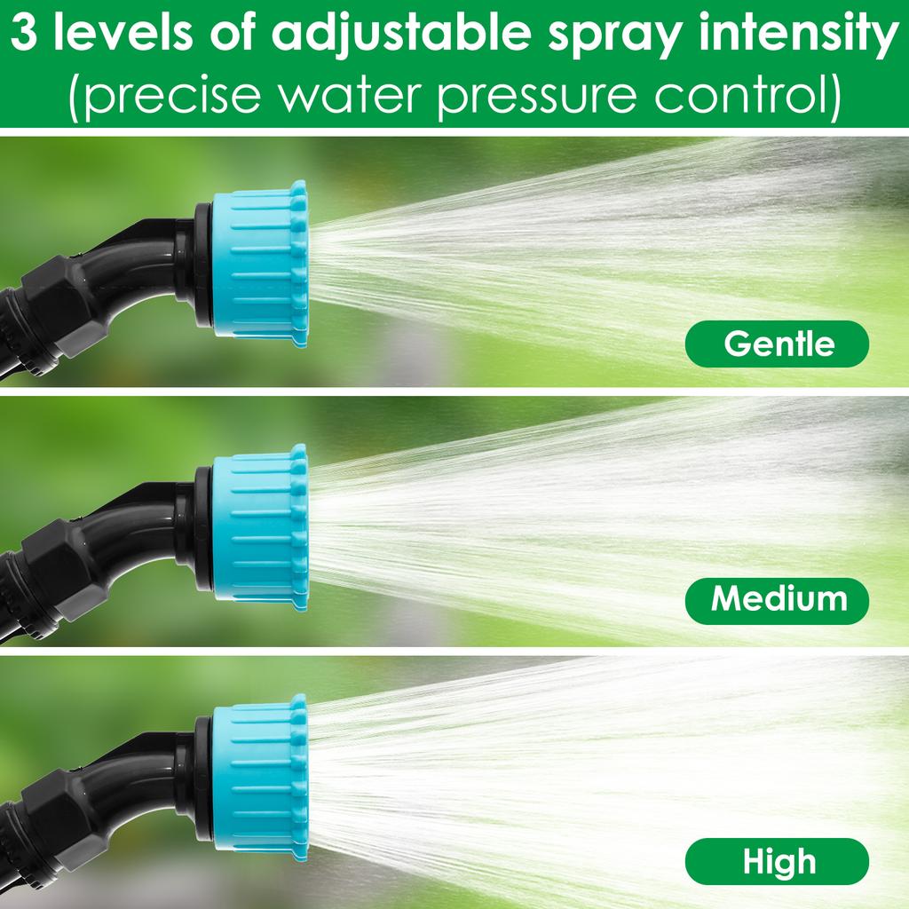 Retractable Electric Sprayer Wand Irrigation Tool with 4 Mist Nozzles Gardens Sprayer Telescopic Wand Lawn Watering Accessories