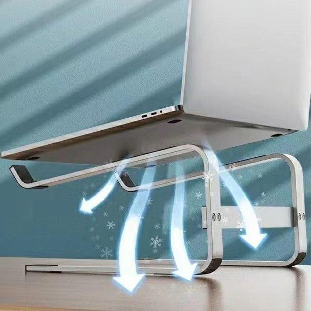 Ventilated Notebook Riser Iron Computer Stand Sturdy Laptop Holder Desktop Use