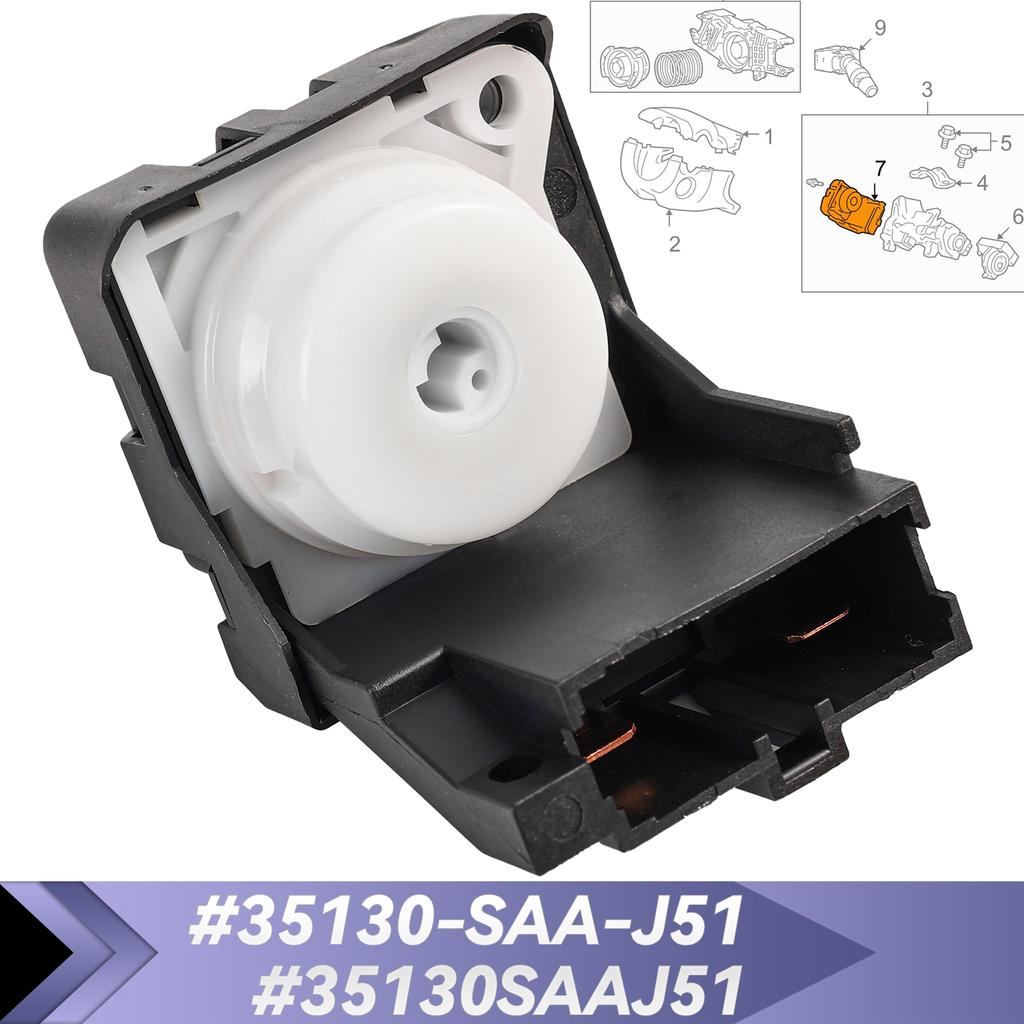 Car Ignition Starter Switch Fit For Acura RDX TL Honda Accord CR-V Civic Odyssey Element 2002-2011 # 35130-SAA-J51 35130SAAJ51
