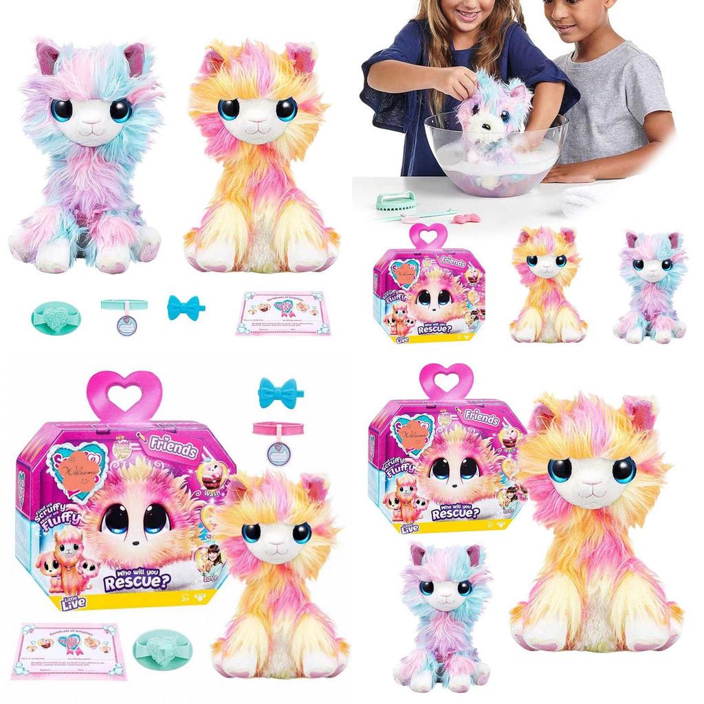 Очаровательная хлопковая кукла Skruff A Love, мягкая игрушка для детей с красочным дизайном единорога