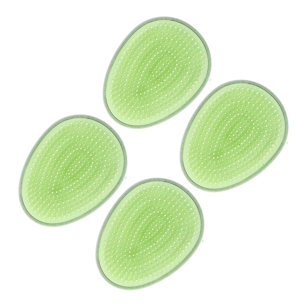 4PCS Egg Shape Hair Brush Portable Travel Dry Wet Hair Brush Soft Teeth Massage Shampoo Comb for Sal