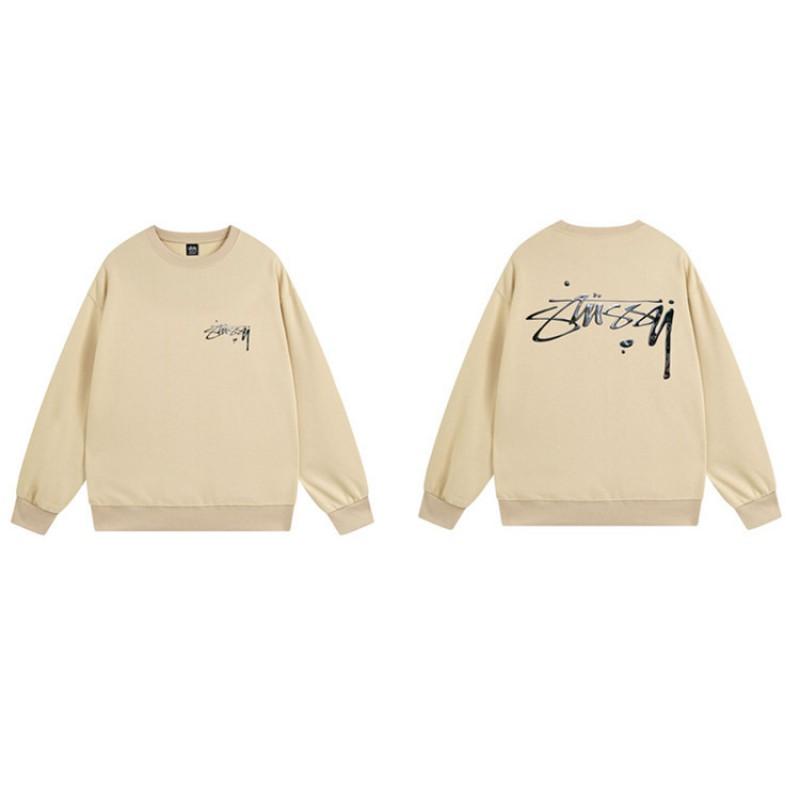 Unisex Oversized Crewneck Fleece-Lined Cotton Sweatshirt With Dice Letter Print Winter Casual Wear