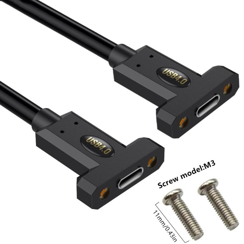 Кабель USB4 90 градусов, скорость передачи данных 40 Гбит/с, 240 Вт, кабель USB C на USB C, быстрая зарядка, 8K@60 Гц, кабель USB 4