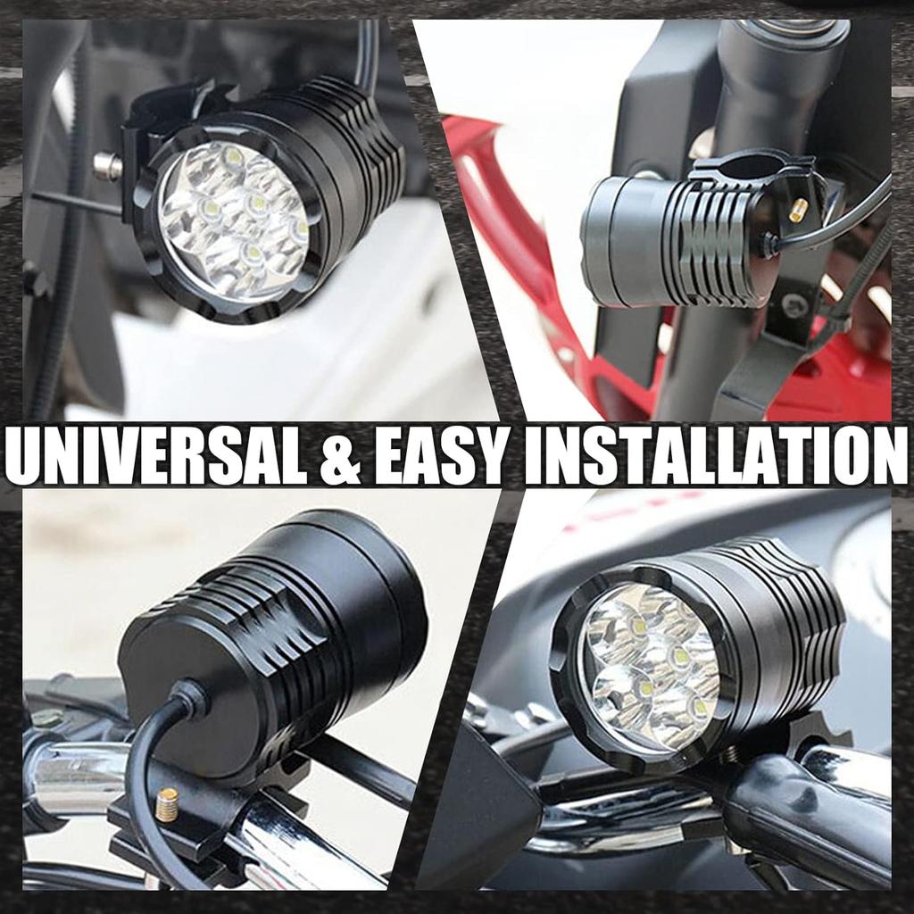 Motorcycle Driving Lights 12-60V 40W 3600LM LED Fog Lights for ATV UTV Bike Car Truck Boat Forklift Waterproof LED Spotlights with 6 Light Beads High