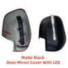 Car ABS Matte black Rearview Accessories Plated For Nissan Navara NP300 D23 2015 2016 2017 2018  Door Mirror Cover With LED