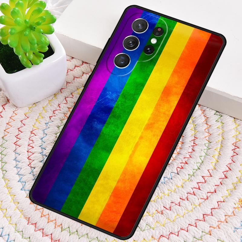 Чехол для телефона из силикона с радужным флагом ЛГБТ, гордость, для Samsung Galaxy note 10 S26 S24 S23 S22 S21 Plus S25Ultra, Чехол Capa