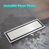 Quick Drainage Rectangular Floor Drain 304 Stainless Steel Deodorant Drainage  Kitchen