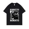 Bobritto Bandito Funny Beaver Meme Women's Summer Round Neck Short Sleeve T-shirt Casual Humorous Top Comfortable Women's -shirt
