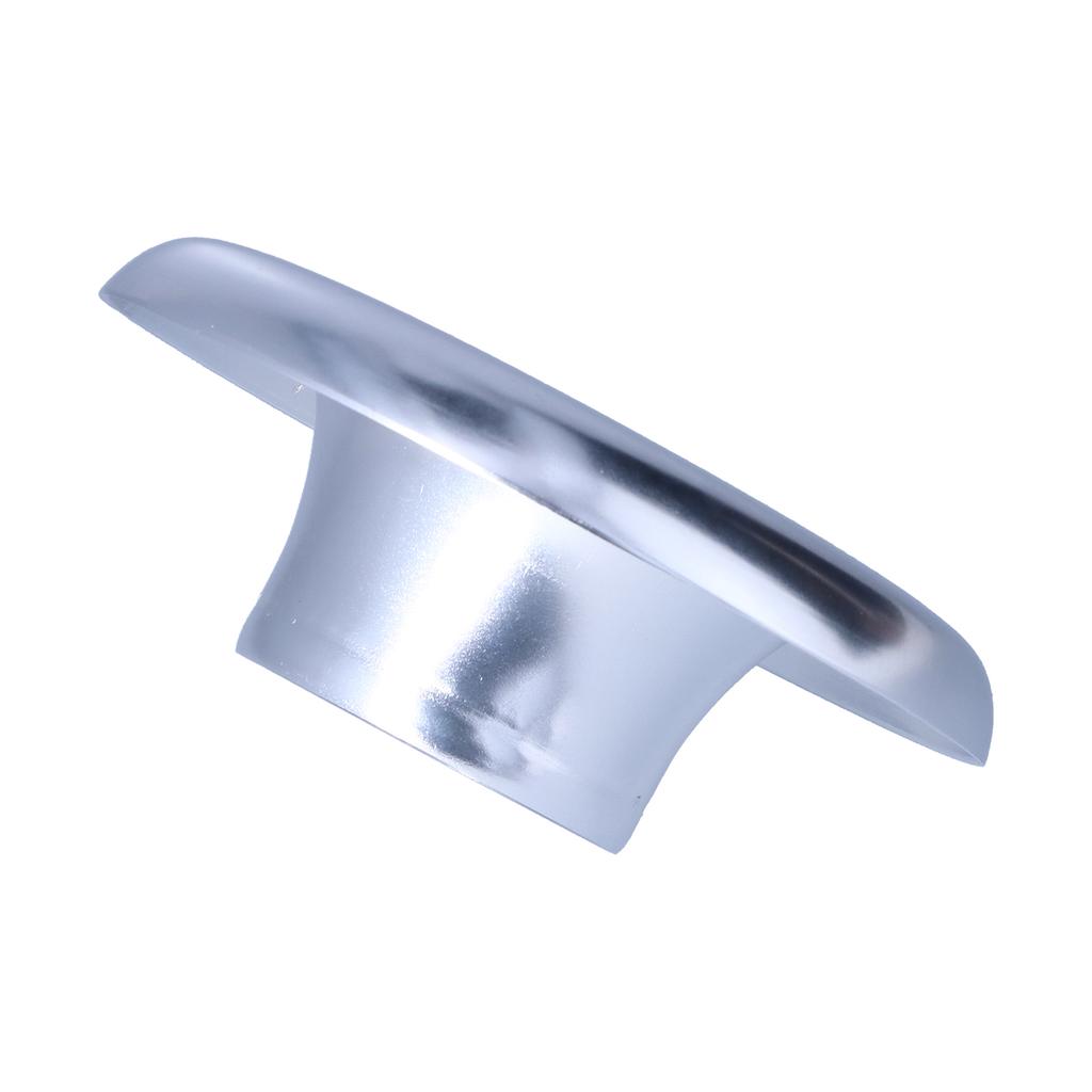 4in Cold Air Intake Turbo Horn Velocity Stack Adapter Decoration CNC Aluminum Car AccessorySilver