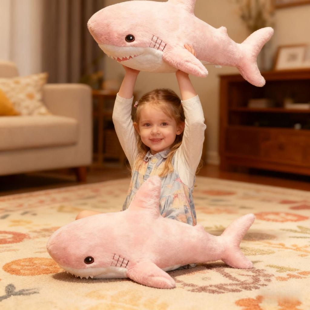 New 45cm Shark Toy Soft Stuffed Sea Animal Accompany Pillow High Quality Gifts For Birthday Children Boys Party Decro