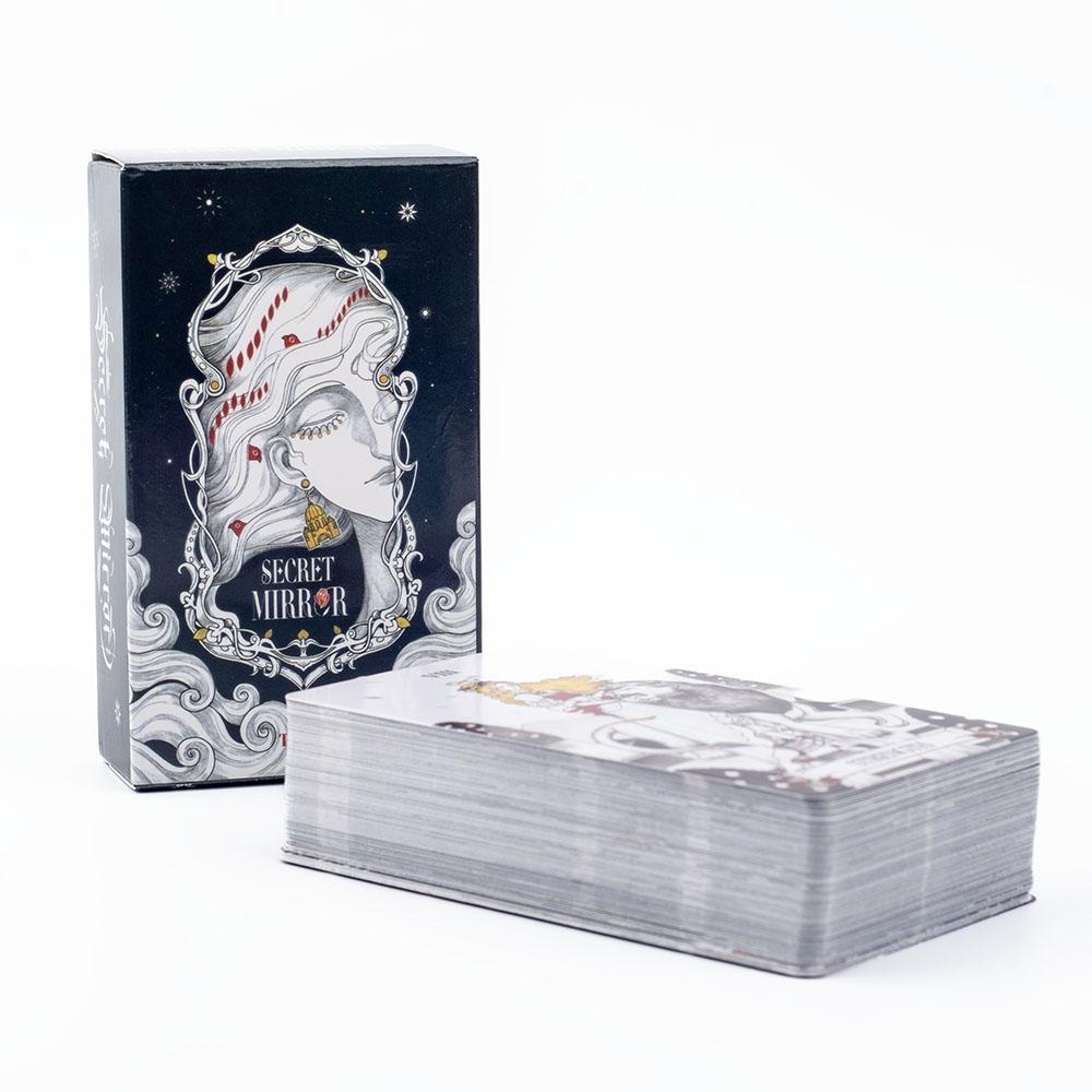 Тайное Зеркало Таро 80 Карт Семейное Гадание Колода Версия на Английском Языке Настольная Игра