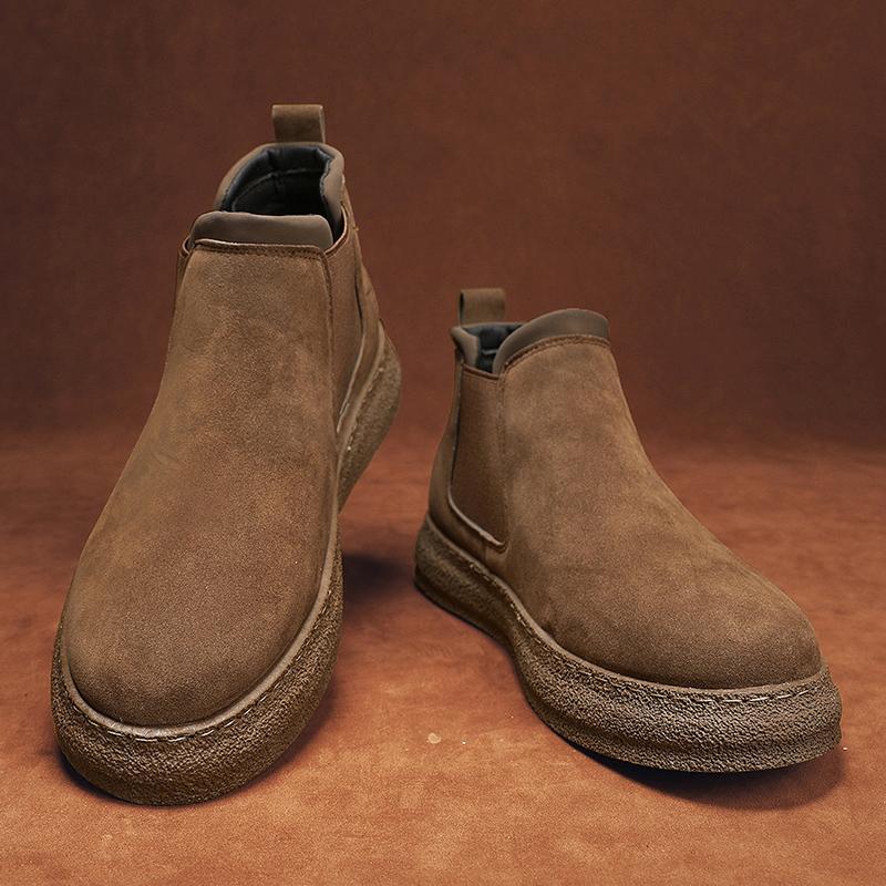 Новые высокие мужские ботинки Sneskers Chelsea, мужские повседневные туфли хорошего качества, кроссовки, зимние утепленные ботинки, мужские ботинки для снега по щиколотку 2024