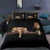 Wild Lion Digital Printed Bedding Set Soft Comforter Duvet Cover King Queen Twin Size Birthday Gift Adult Boy Bedroom Decoration