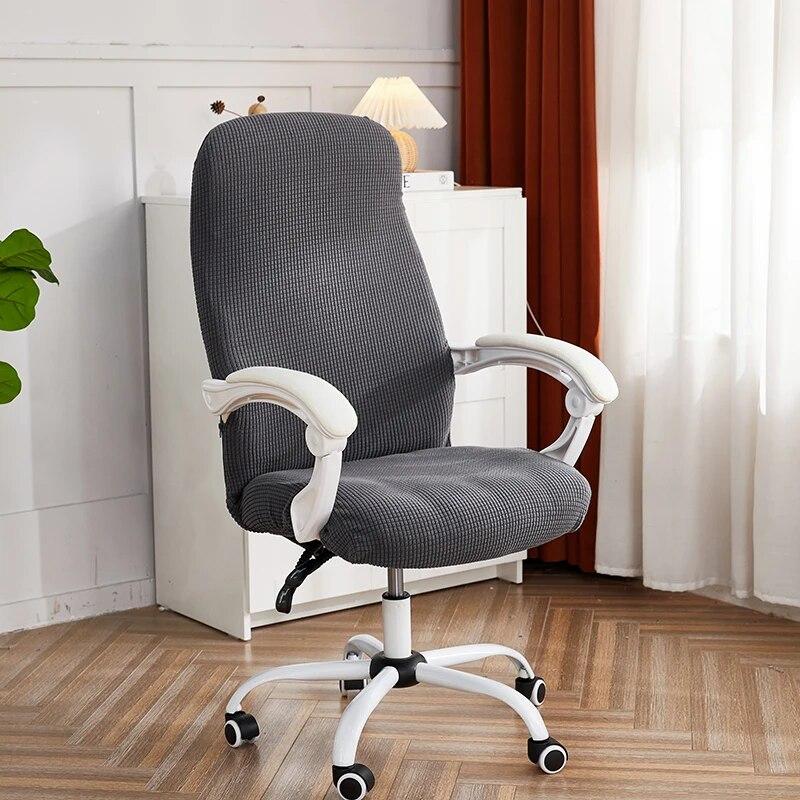 1PC Polar Fleece Office Chair Cover Spandex Computer Chair Covers Elastic Armchair Slipcover for Living Room Study Gaming Chair