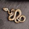 1Pc Brass Snake Key Ring Boa Key Chain Outdoor Small Accessories Car Hanging