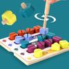 Children Wooden Screw Nut Disassembly Shape Color Matching Building Blocks Montessori Sudoku Game Educational Toys for Kids