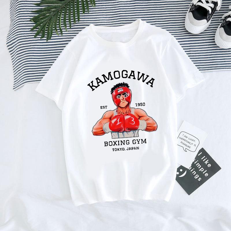 Хадзимэ но Иппо Манга Y2k Футболка Японское Аниме Хип-Хоп Футболка Топ Мужская Женская Макуноучи Такамура Футболка KGB Харадзюку Футболка Одежда