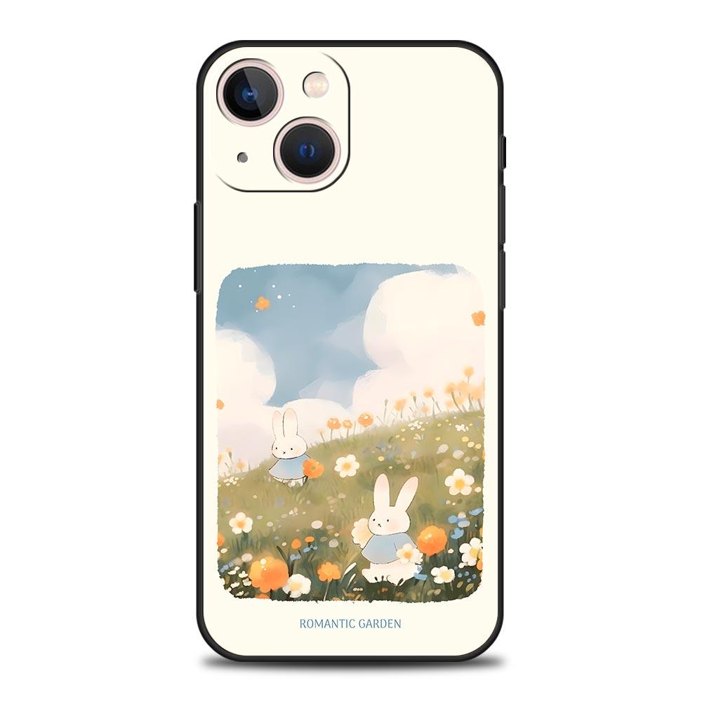 Мультяшная собака свежий стиль Кошка Чехол для телефона Для iPhone 17 Air 16 Plus 13 15 14 12 11 Pro MAX 7 8 SE Мягкий ТПУ Ударопрочный Чехол Funda