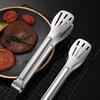 Щипцы для еды, устойчивые к нагреву, удобные в захвате, портативные щипцы для еды из нержавеющей стали, кухонная утварь