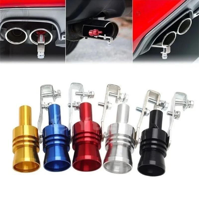 Lyr 1Pcs Colorful Car modified turbine whistle sound device exhaust pipe tail throat whistle car tail whistle ring