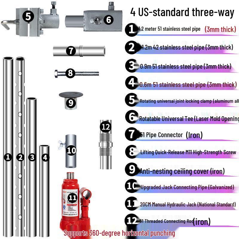 Industrial Diamond Core Drill Machine with Hydraulic Lifting Frame and Universal Stand