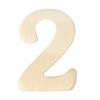 Wooden Numbers 2 Height 4 Cm