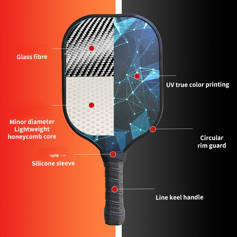 Набор ракеток для пиклбола из стекловолокна Ракетка для пиклбола из углеродного волокна в виде сот