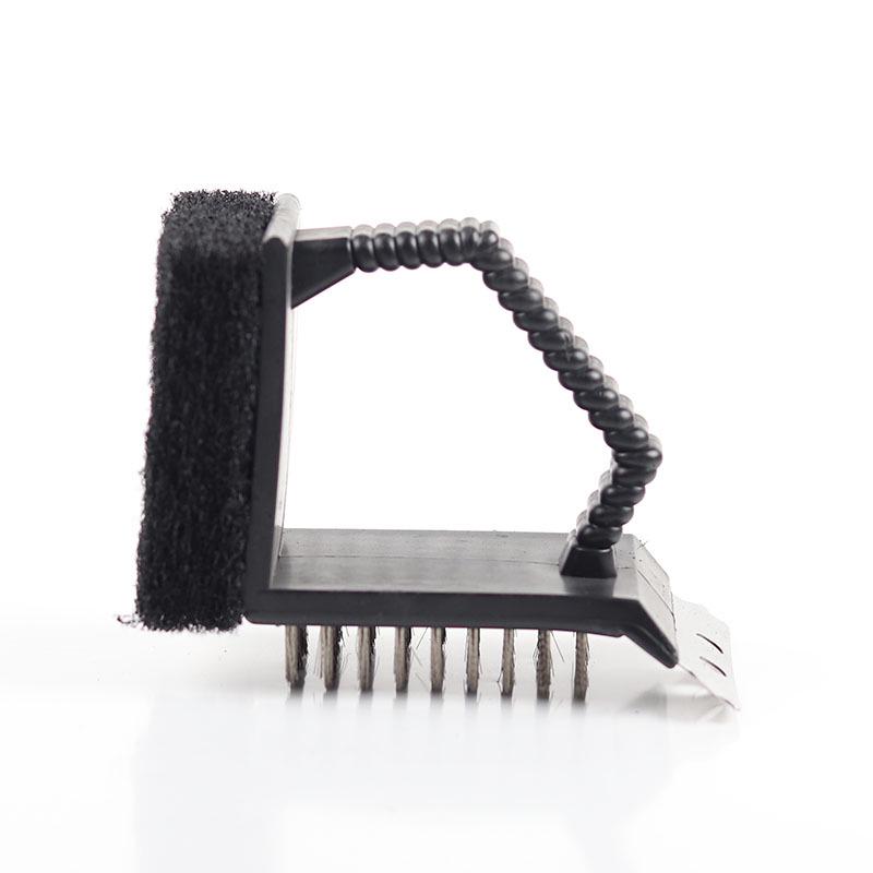 Щетка для чистки гриля BBQ из нержавеющей стали 3 в 1