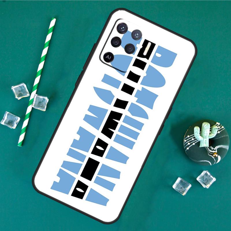 Botswana Flag Case For Oppo A17 A15 A40 A60 A80 A16 A76 A96 A18 A38 A58 A78 A98 A91 A57 A74 A94 A54S Cover