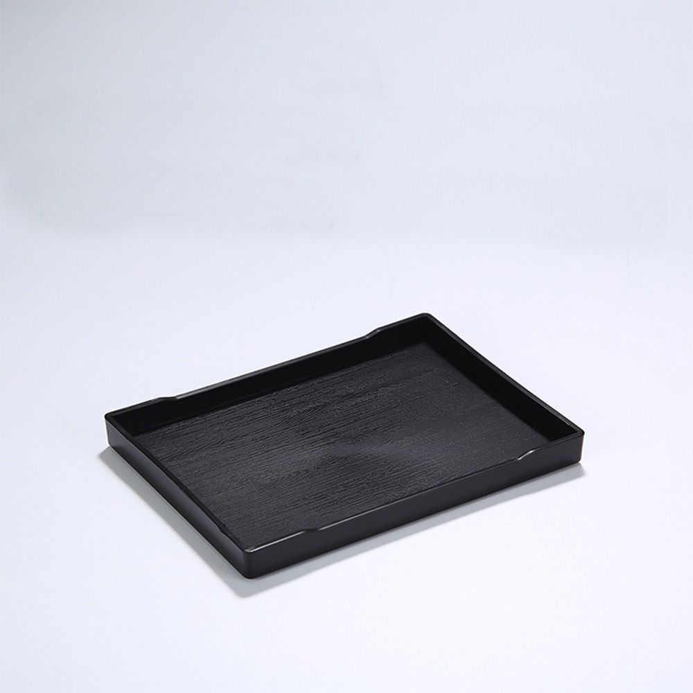 1 Pcs Black Serving Trays Rectangle Bed Table Tray New Large Plastic Tray Kitchen