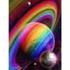 Frame 5d Diamond Painting Colorful Planet Full Round Embroidery Landscape Cross Stitch Mosaic Home Decoration 30x40cm