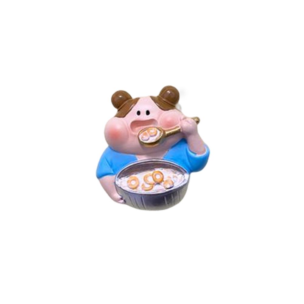 Four Optional Cartoon Funny Series Cute 3D Creative Personality Design Refrigerator Stickers Resin Home Decorations