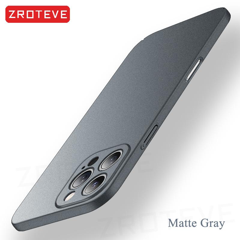 Для iPhone 17 16 16e 15 14 13 12 Pro Max ZROTEVE Тонкий Матовый Жесткий PC Чехол На iPhone16 Plus iPhone13 Mini iPhone17 Air Чехол для Телефона