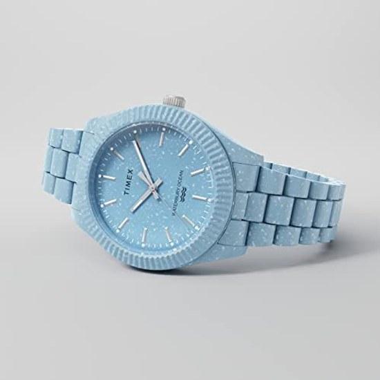 TIMEX Waterbury Ocean 37MM TW2V33200 Унисекс Кварцевые Синие Экологичные Часы