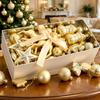 Assorted Shapes Christmas Tree Bauble Ornaments Christmas Bauble Set  Christmas Tree Decorating