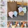 Plush Fluffy Pom Pom Whale Key Ring Dolphin Cute Dolphin Plush Pendant  Friends Birthday Gifts