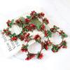 Simulated Decoration Christmas Wreath Pine Cones Creative Home Candle Ring Decorations Face Beads Diy Decoration Wreath Photography Props