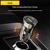 PISEN Transparent Mini Car Charger, Dual Port 30W, A+C, Fast Charging for Apple & Huawei.